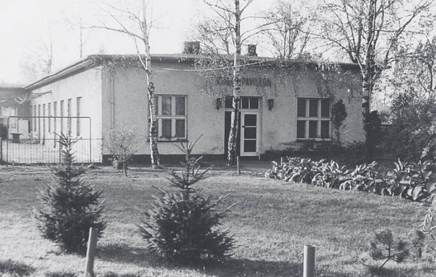 „Kinderpavillon“ der Universitätsklinik für Psychiatrie Greifswald, Quelle: UAG, Fotosammlung, Universitätsgebäude, Nervenklinik, 1973.