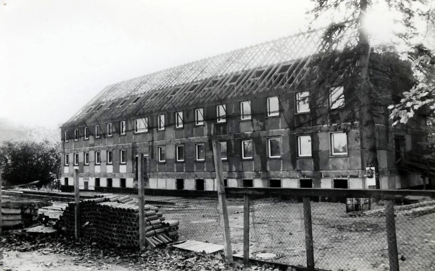 Rohbau der Kinderpsychiatrie in Stralsund 1984, Quelle: Jan Armbruster.