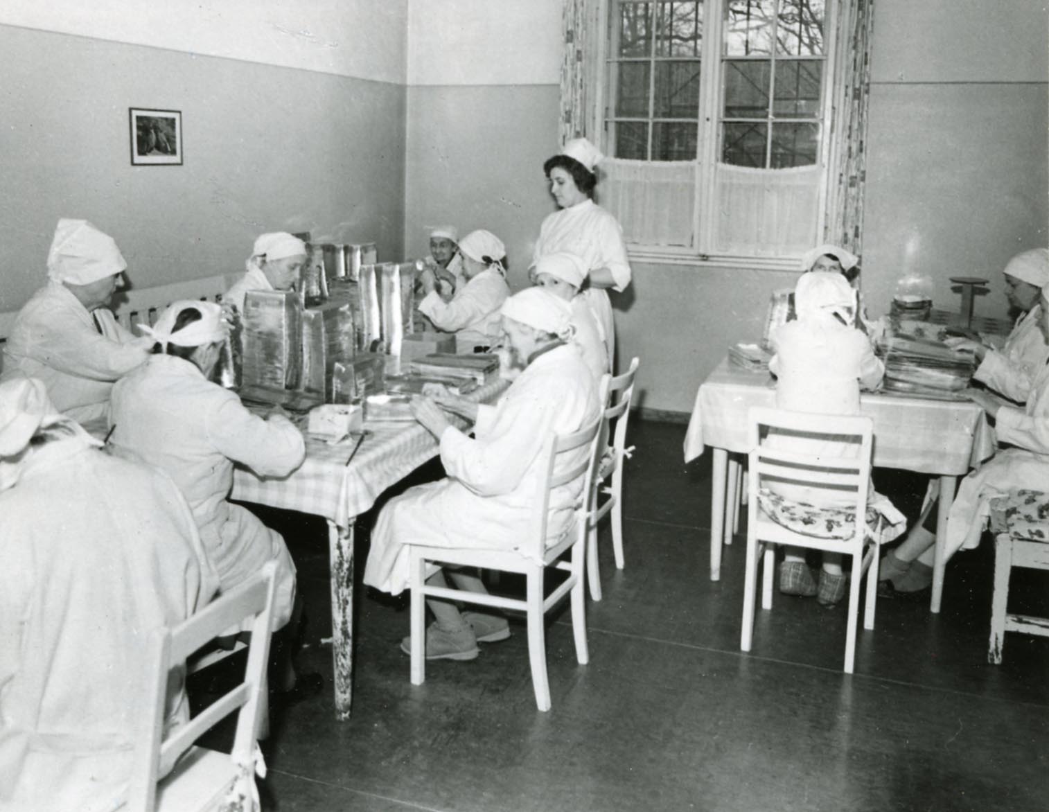 Arbeitstherapie im Fachkrankenhaus für Neurologie und Psychiatrie Berlin-Lichtenberg (Herzberge), Quelle: Historisches Archiv, Evangelische Krankenhaus Königin Elisabeth Herzberge (KEH)
