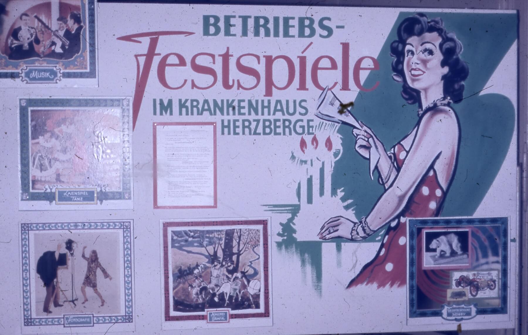 Betriebs Festspiele im Krankenhaus (1960er Jahre). Quelle: KEH Historisches Archiv Krankenhaus Königin Elisabeth Herzberge.
