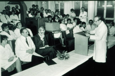 Standort FSU Jena und Akteur Klumbies. Gerhard Klumbies. Jubiläum in den 1970er Jahren Universität, Jena. Quelle: Privatbesitz Prof. Dr. Michael Geyer