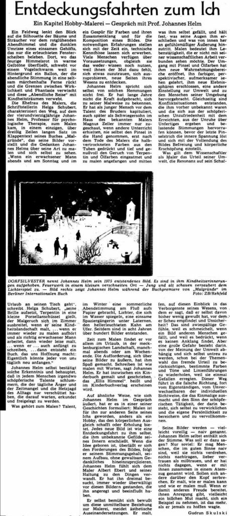 Entdeckungsfahrten zum Ich, Neue Zeit, 01.03.1980, Gudrun Skulski. © Alle Rechte vorbehalten. Frankfurter Allgemeine Zeitung GmbH, Frankfurt. Zur Verfügung gestellt vom Frankfurter Allgemeine Archiv.